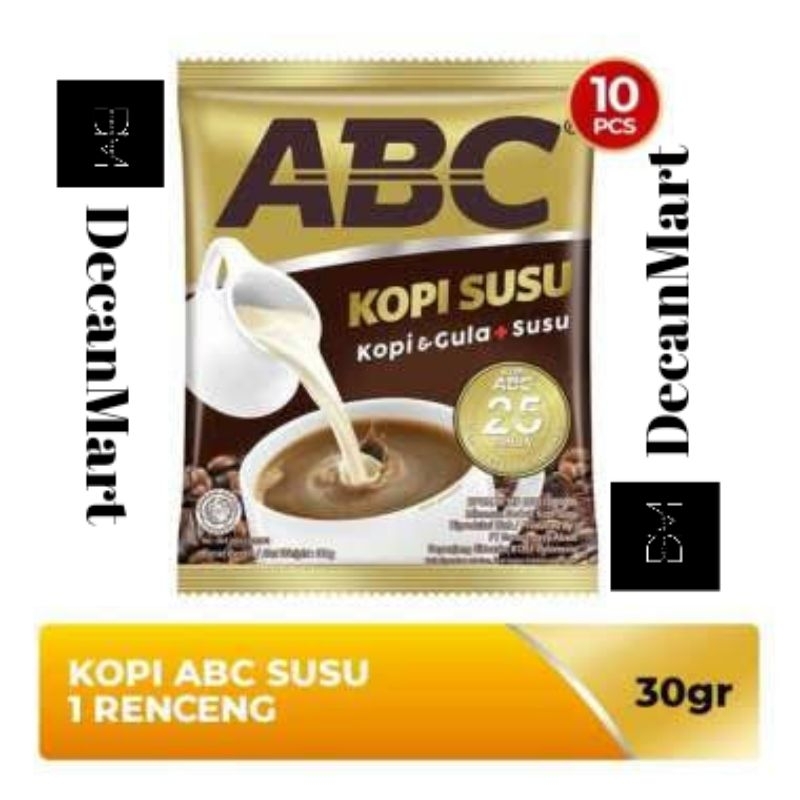 

KOPI ABC SUSU 25 GR @ RENCENG ISI 10 PCS
