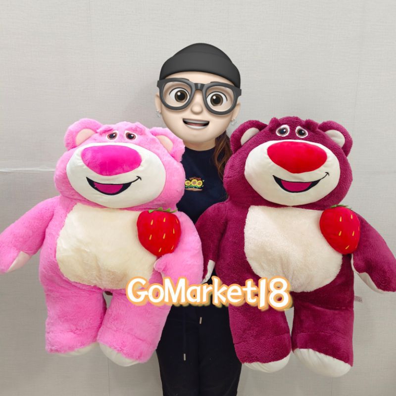 Boneka Viral Kekinian Lotso Jumbo Super Lembut Soft Empuk Miniso Teddy Bear Love Beruang Little Bear