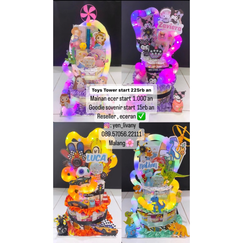 

toys tower malang sovenir goodie bag