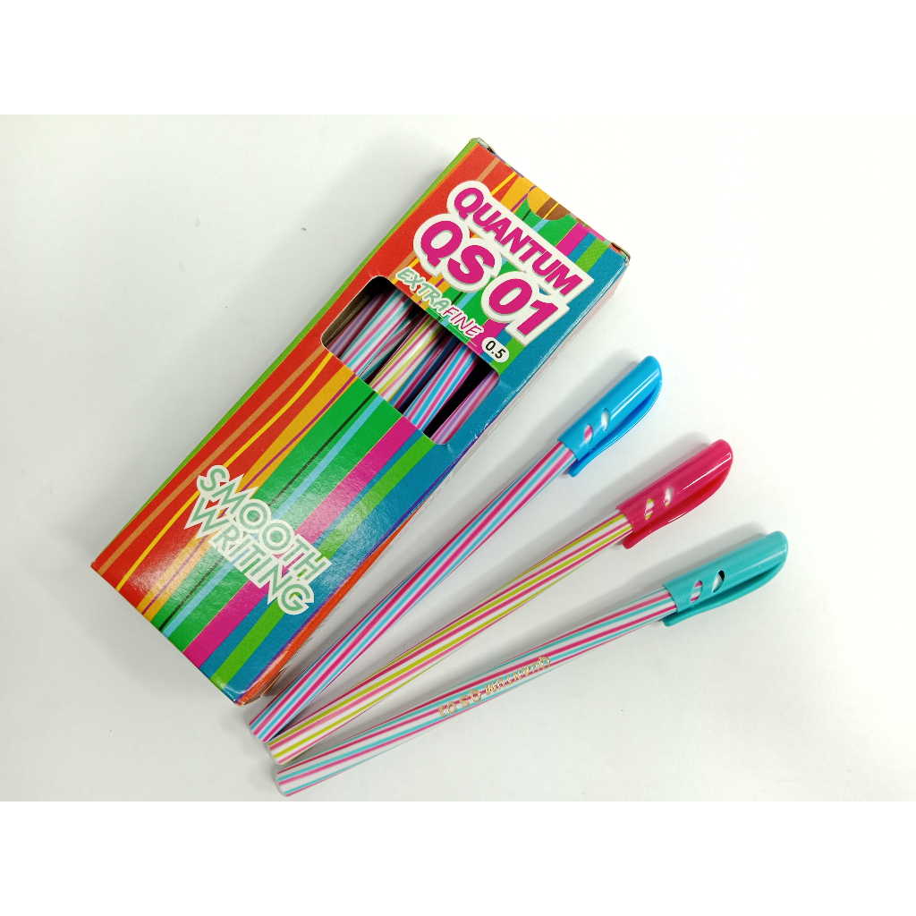 

Ballpoint Hitam QS01 Lilin Quantum Murah Berkualitas 0.5
