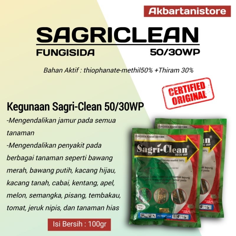 Fungisida Sagri-Clean 50/30wp - 100g