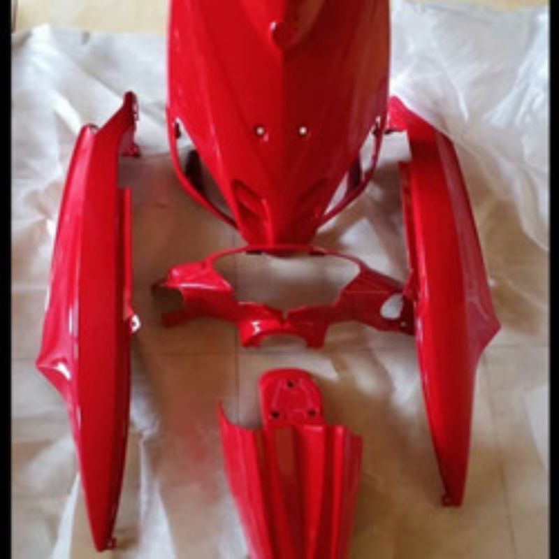 Cover Full Body Yamaha Mio Sporty Merah/full body halus Yamaha Mio sporty warna merah cabe