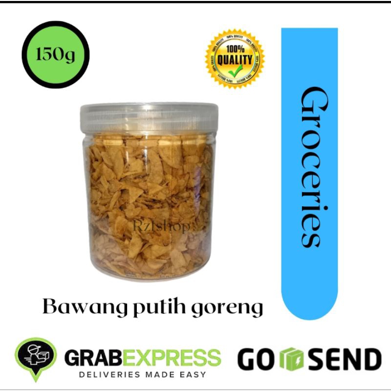 

Bawang putih goreng kemasan toples