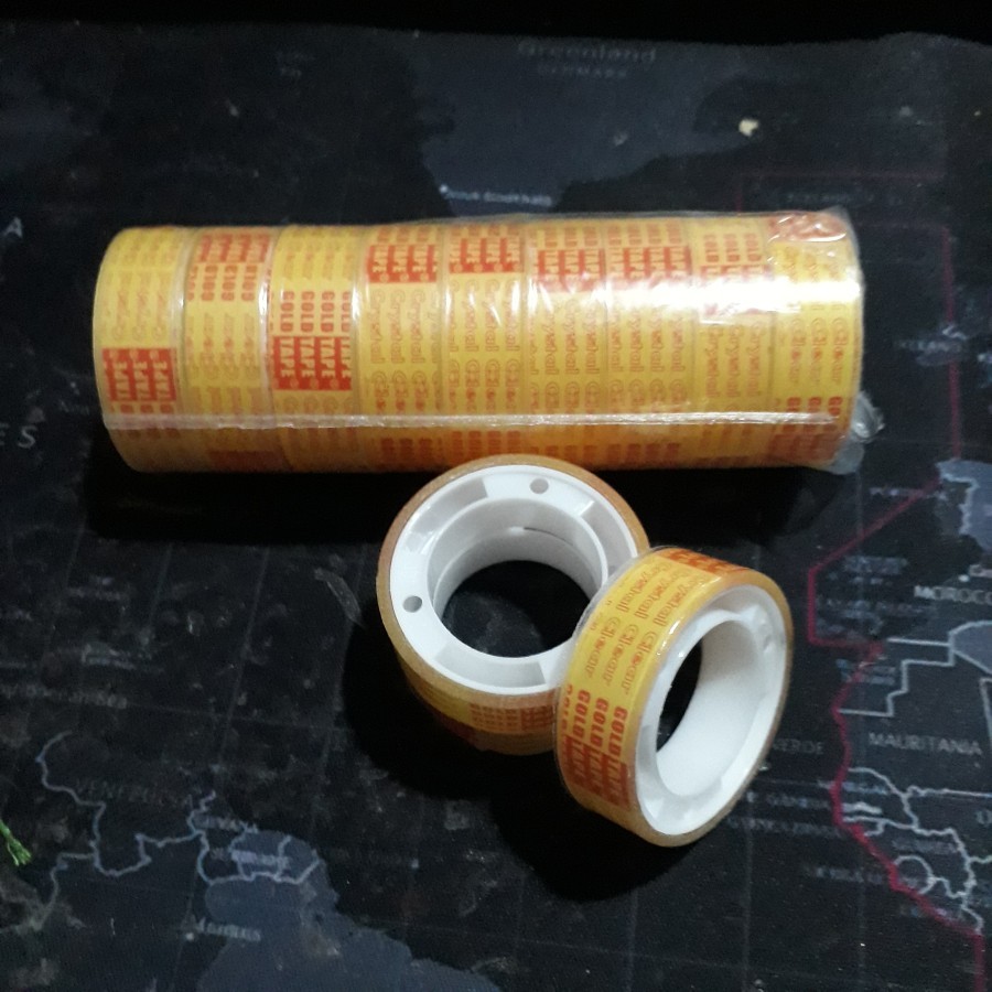 

selotip bening 1/2 inch x 7 yard isolasi bening