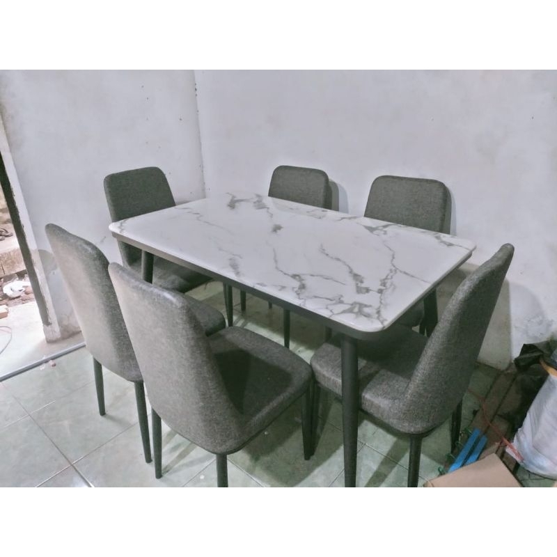 meja makan kursi 6