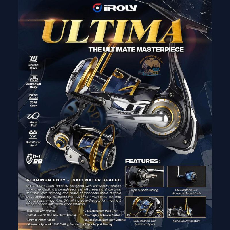 Reel Iroly Ultima 2000 3000 4000 6000 Saltwater