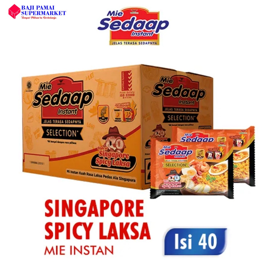 

SEDAAP Mie Instant Singapore Spicy Laksa 1 Karton 40 Pcs