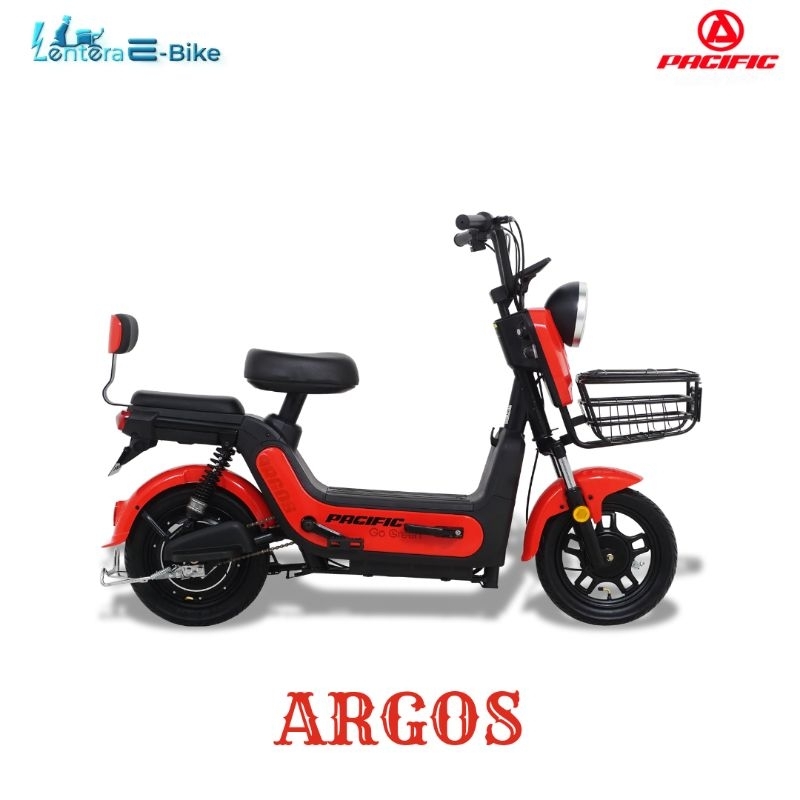 SEPEDA LISTRIK PACIFIC ARGOS MERAH