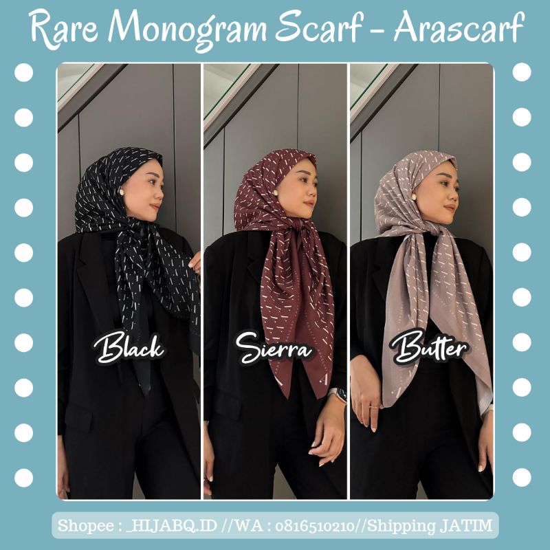 RARE MONOGRAM SCARF - ARASCARF