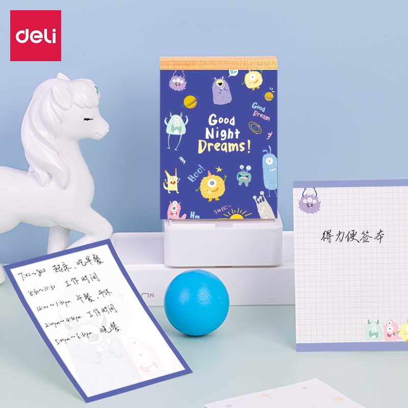 

Deli Notepad Buku Saku Catatan Kertas Tebal Motif Lucu 75 Lembar 21720