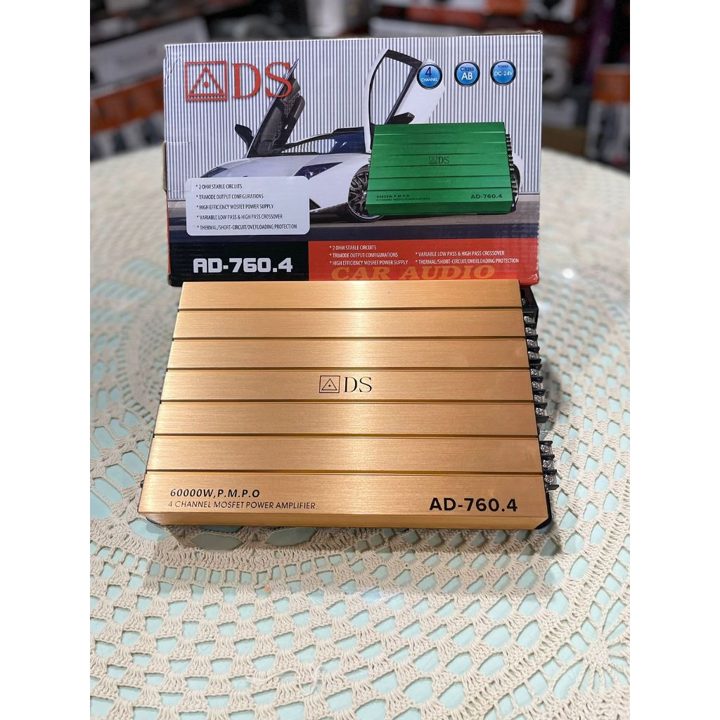 Power Amplifier 4 Channel ADS AD760.4 POWER AUDIO MOBIL