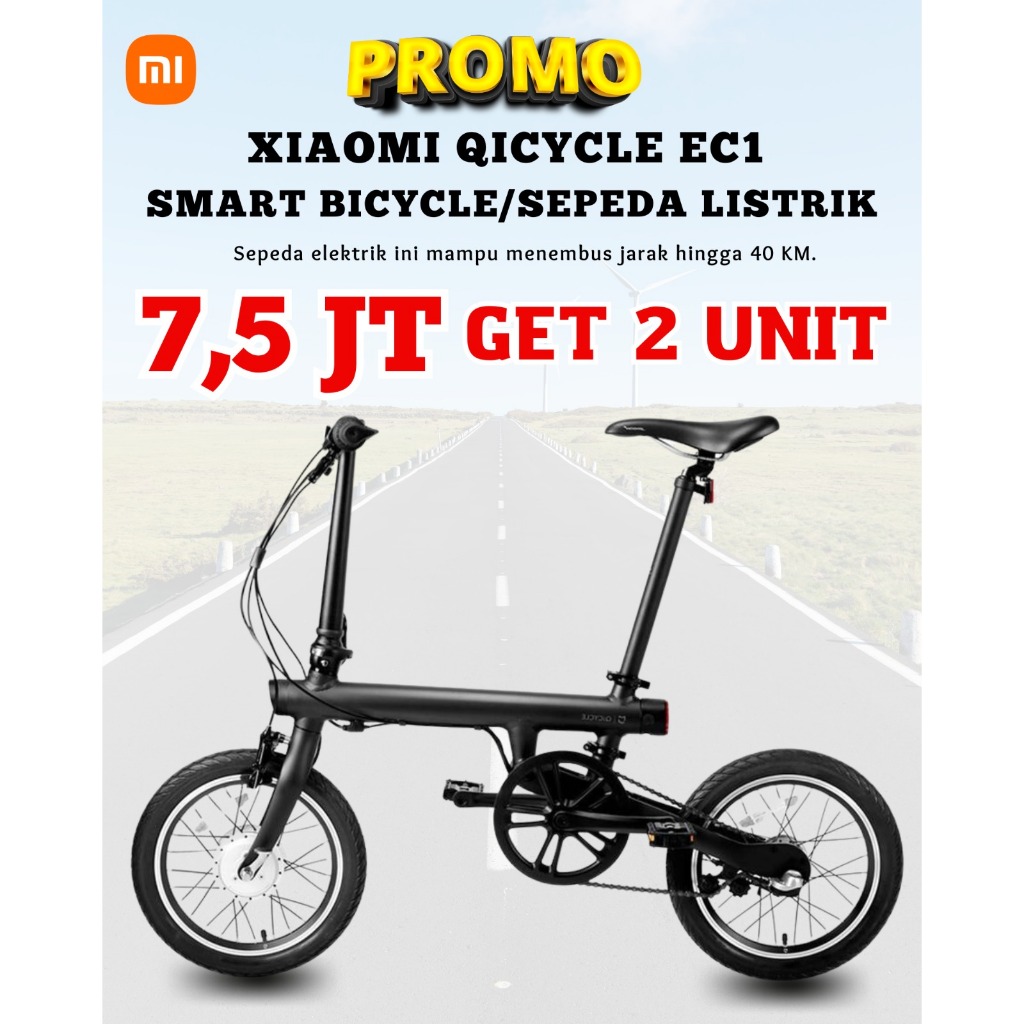 PROMO Sepeda Listrik Xiaomi Qicycle EC1 Smart Bike Moped 20 Inch