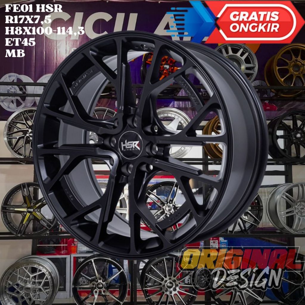 Velg Mobil Racing Ring 17 R17 HSR FE01 Livina , Avanza , Xenia , Raize