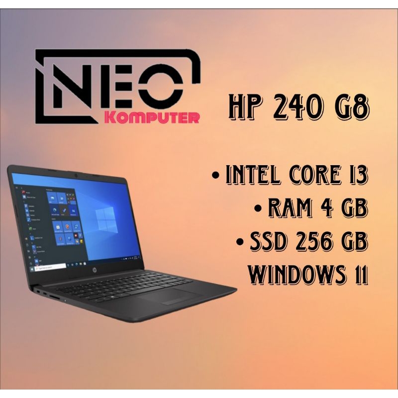 LAPTOP HP 240 G8 CORE I3 1115G4 256/4GB WINDOWS 11