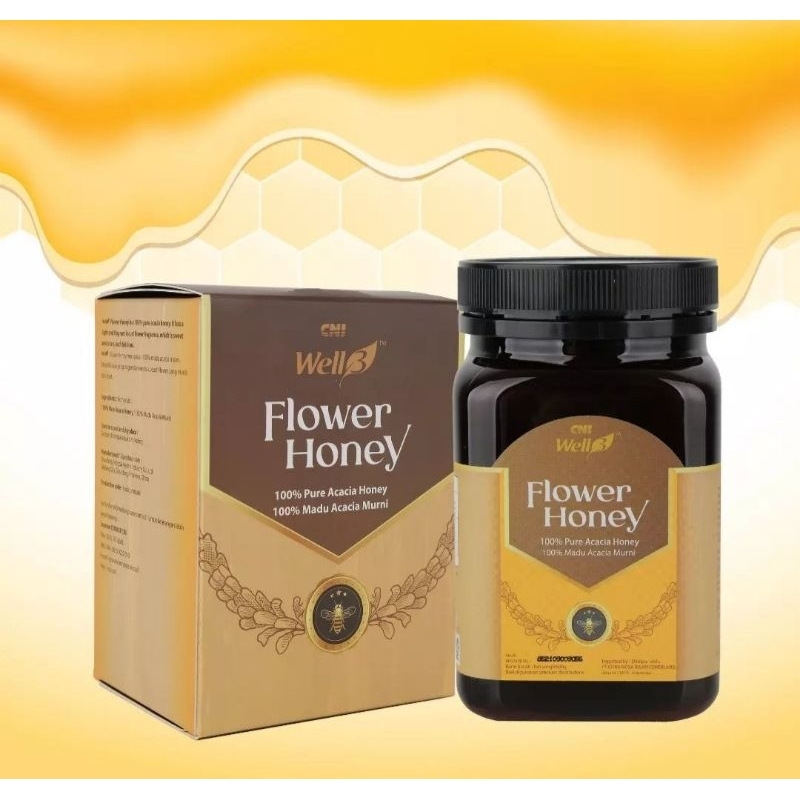 

CNI Original Well 3 Flower Honey (madu murni dan asli) 500 Gram/botol