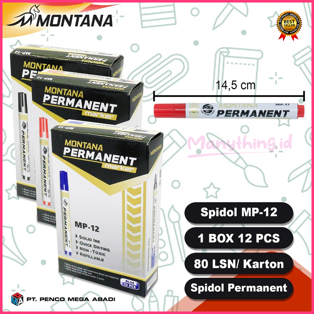 

(MANYTHING) SPIDOL MP12 / SPIDOL PERMANENT / SPIDOL MURAH