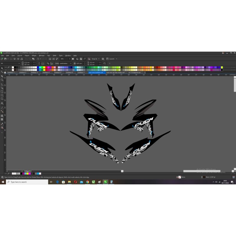 striping custom vario 125 old bohlam