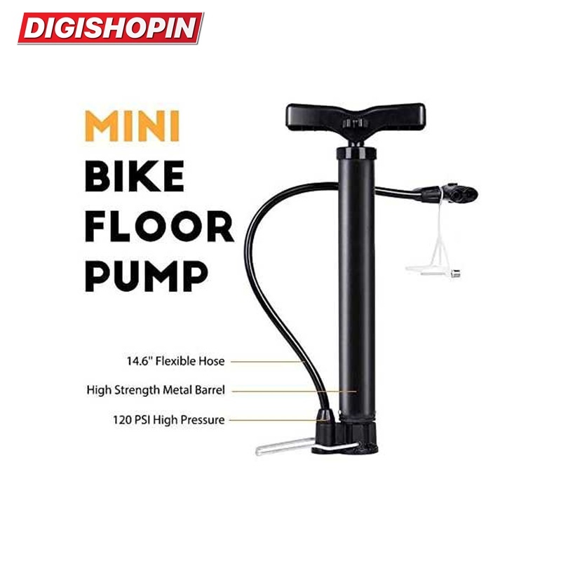 Pompa Angin 120 PSI | Pompa Sepeda | Pompa Ban Sepeda RB MTB SELI BMX | Pompa Mini Portable