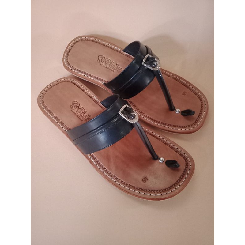 Sandal Tarumpah pria kulit asli BIG SIZE 44-45