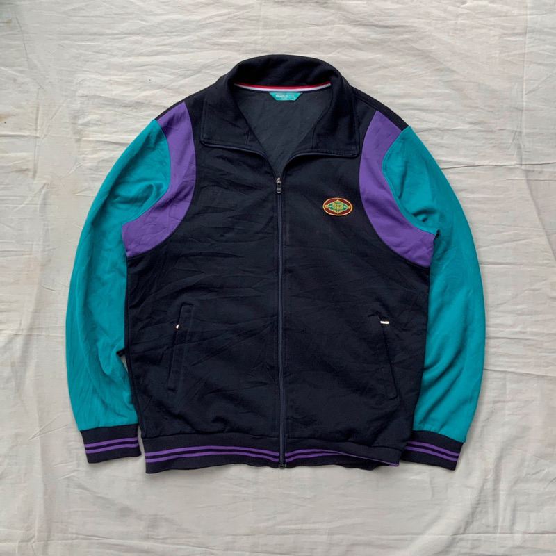 Michiko London Tracktop Jacket • Block Color • Outwear • Running • Retro • Classic • Windbreak • Spo