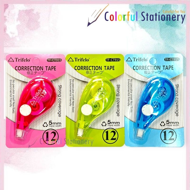 

Correction Tape / Tip X Kertas Trifelo CT 915 (Pcs)