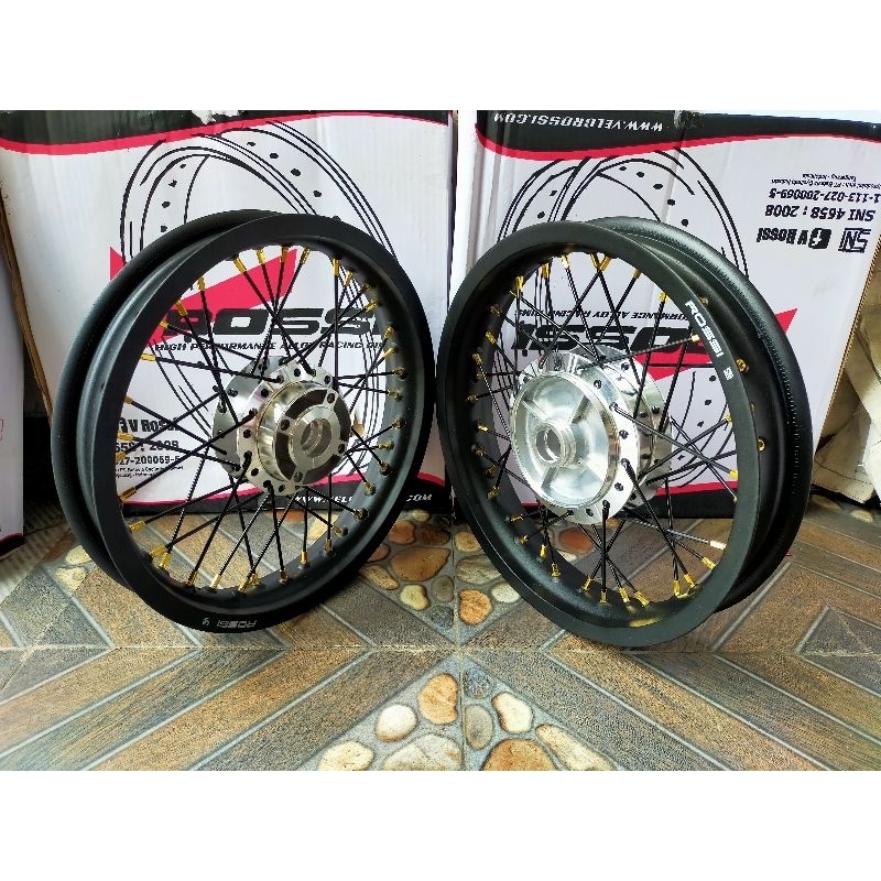 velg set rossi ukuran 140 160 ring 14 tromol set Supra 125 old karisma Supra x 125 ddis Supra x 125f
