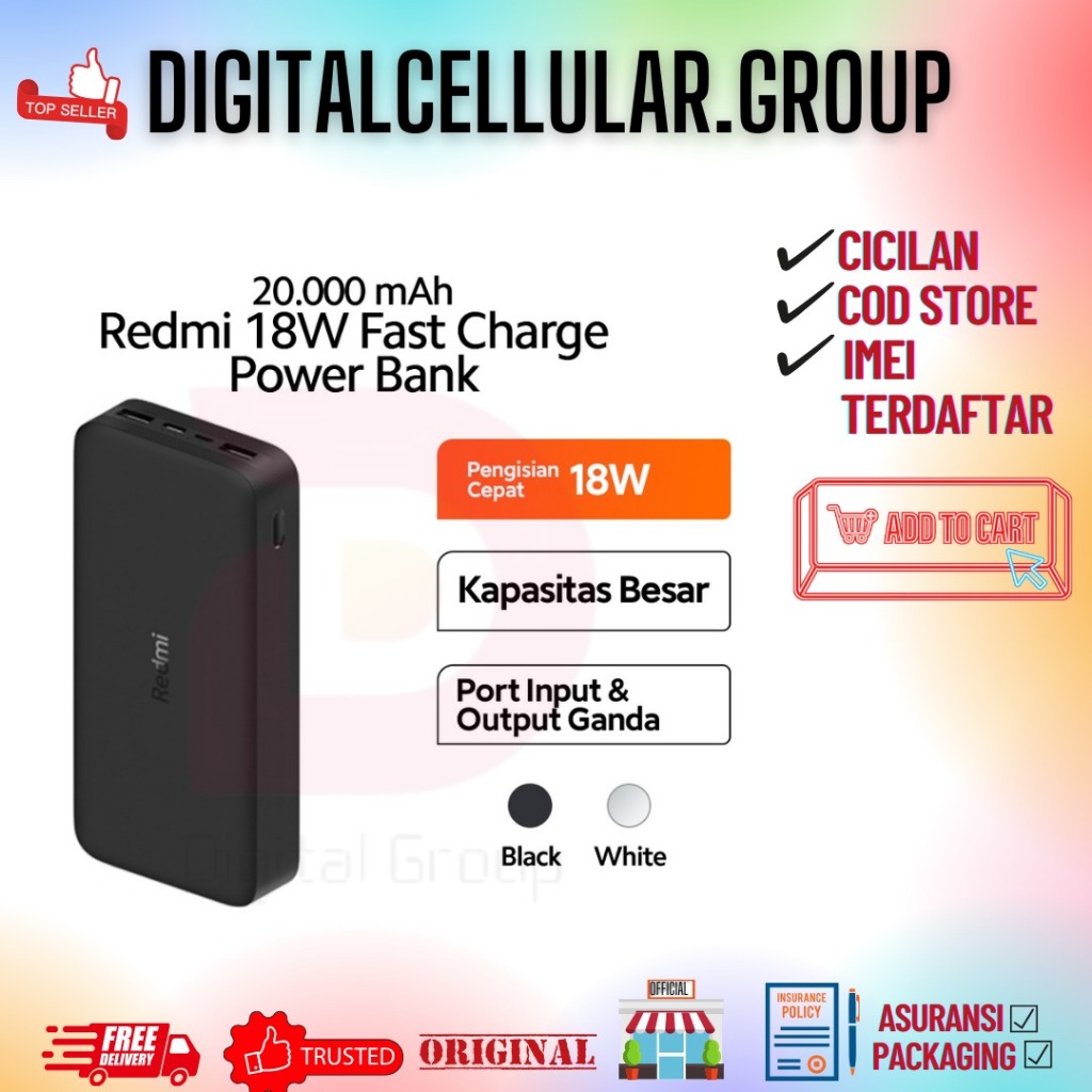Xiaomi Redmi 18W Fast Charger Powerbank 20000mAh
