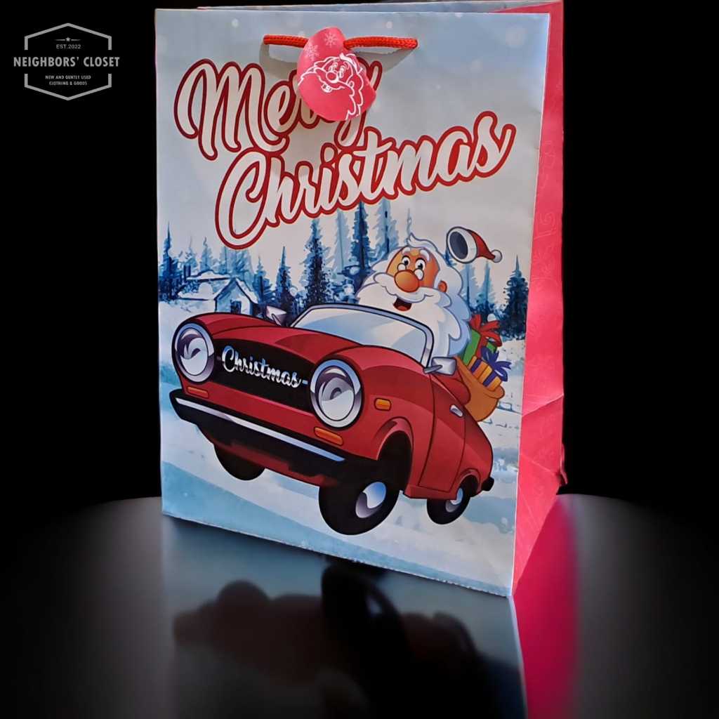 

Tas Kado Paper Bag tema Christmas size L