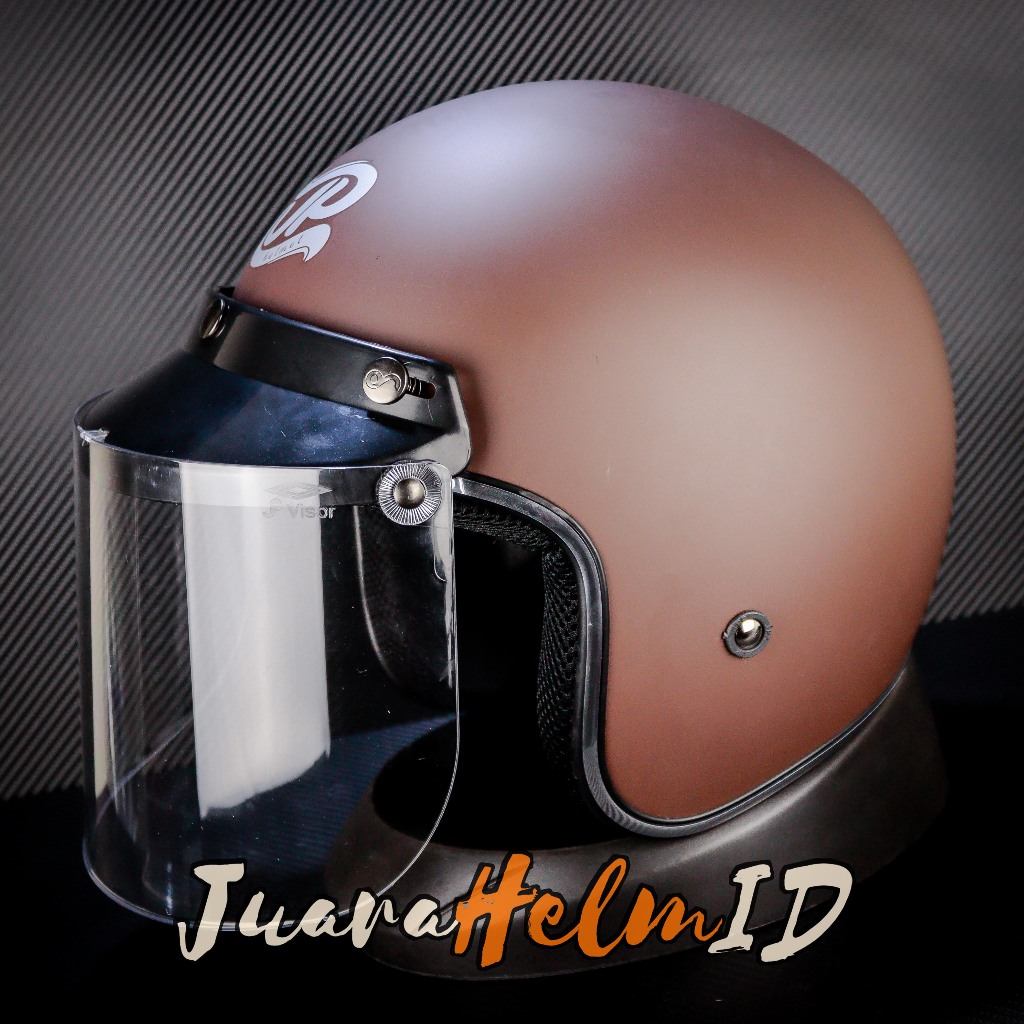 JPX HELM JP RETRO NEW BIGIE / BROWN DOFF / JPRETRO