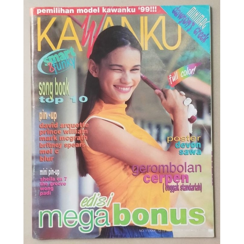 Majalah Kawanku 13 September 1999 : Cover Tracy Trinita - Britney Spears - Agnes Monica + ada poster