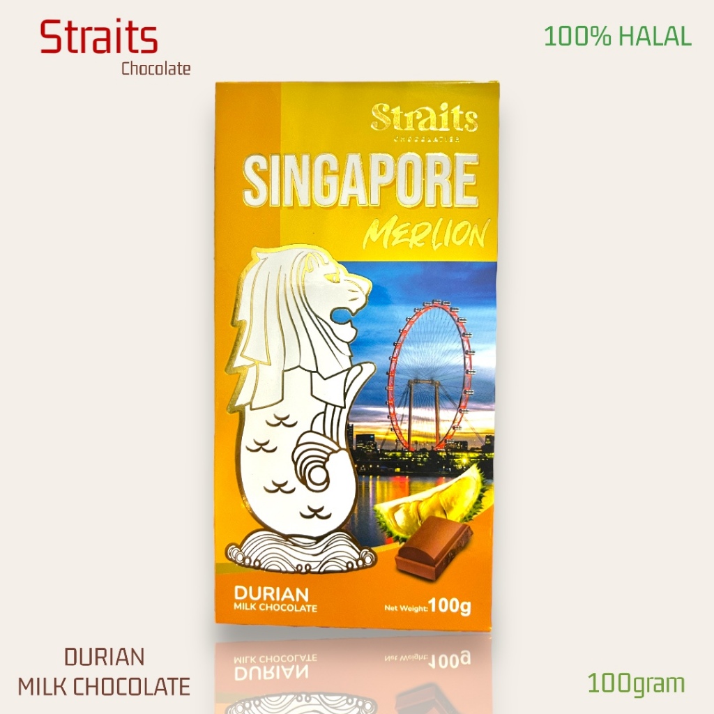 

Coklat Singapore Batang ( Straits ) Merlion Singapore ORIGINAL 100g 100% Halal Import