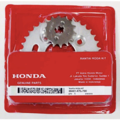 gear set Supra fit new gear paket Supra fit new gear set kharisma Supra x 125  kode KTL