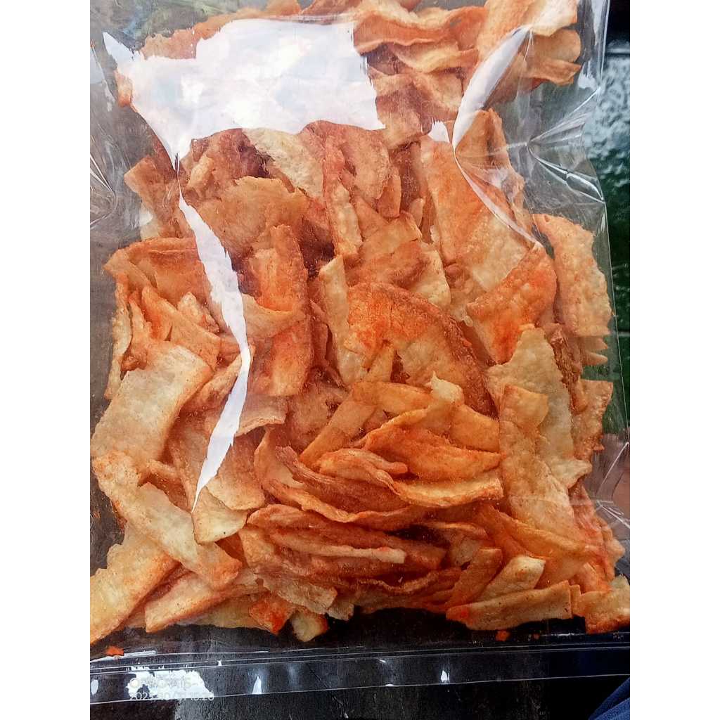 

Keripik Singkong pedas gurih renyah