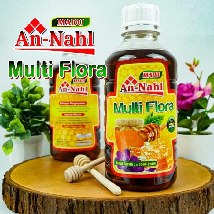 

Madu Murni Multiflora AN-NAHL 1,5kg original Netto 1500gr