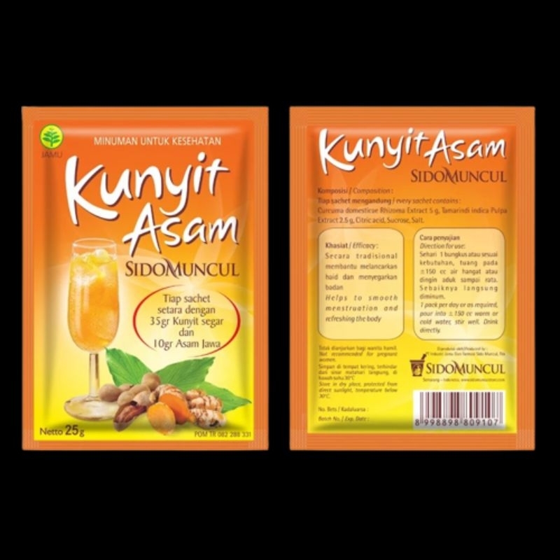 

Kunyit Asam Sido Muncul Sachet box isi 5s