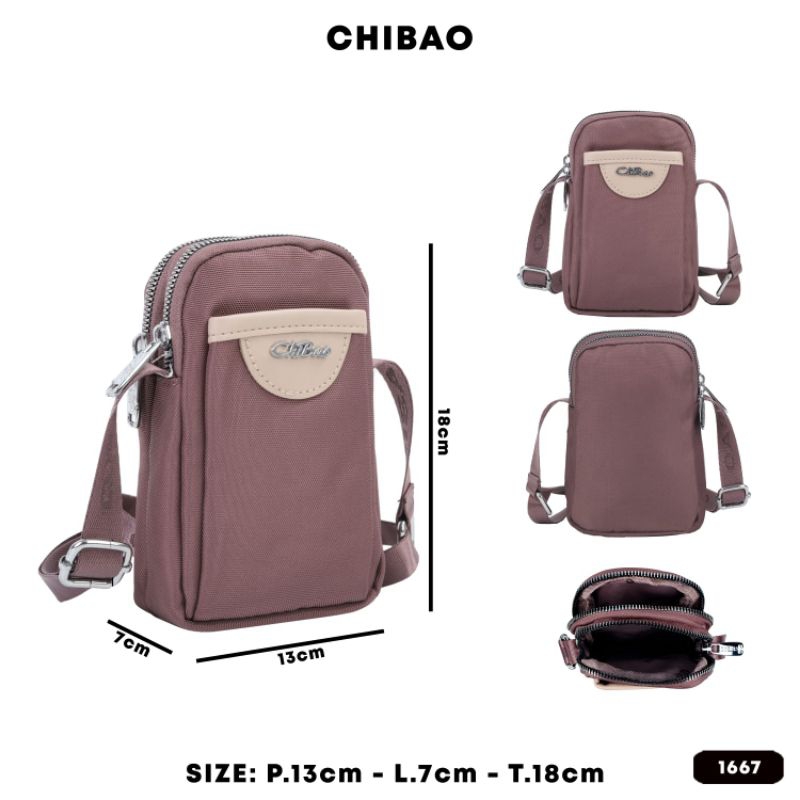 TAS SELEMPANG / HP WANITA CHIBAO 1667 IMPORT.