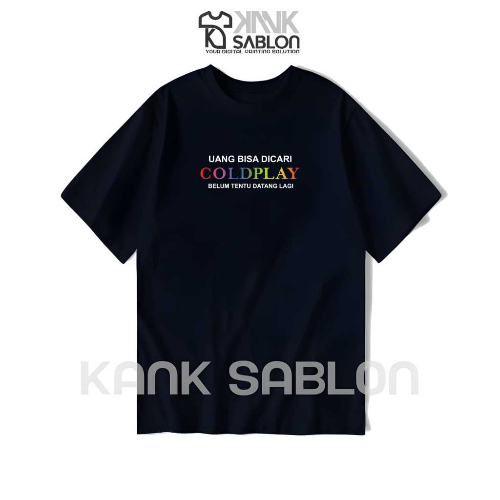 TYPE 02 - Tshirt Coldplay - Kaos Coldplay A Head Full of Dreams - Baju Kaos Band ColdPlay - Tshirt C