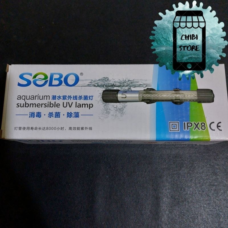 LAMPU UV SOBO AMARA 5 7 9 11 13 15 W / SOBO UV LAMP AQUARIUM 5WATT 7WATT 9WATT 11WATT 13WATT 15WATT 