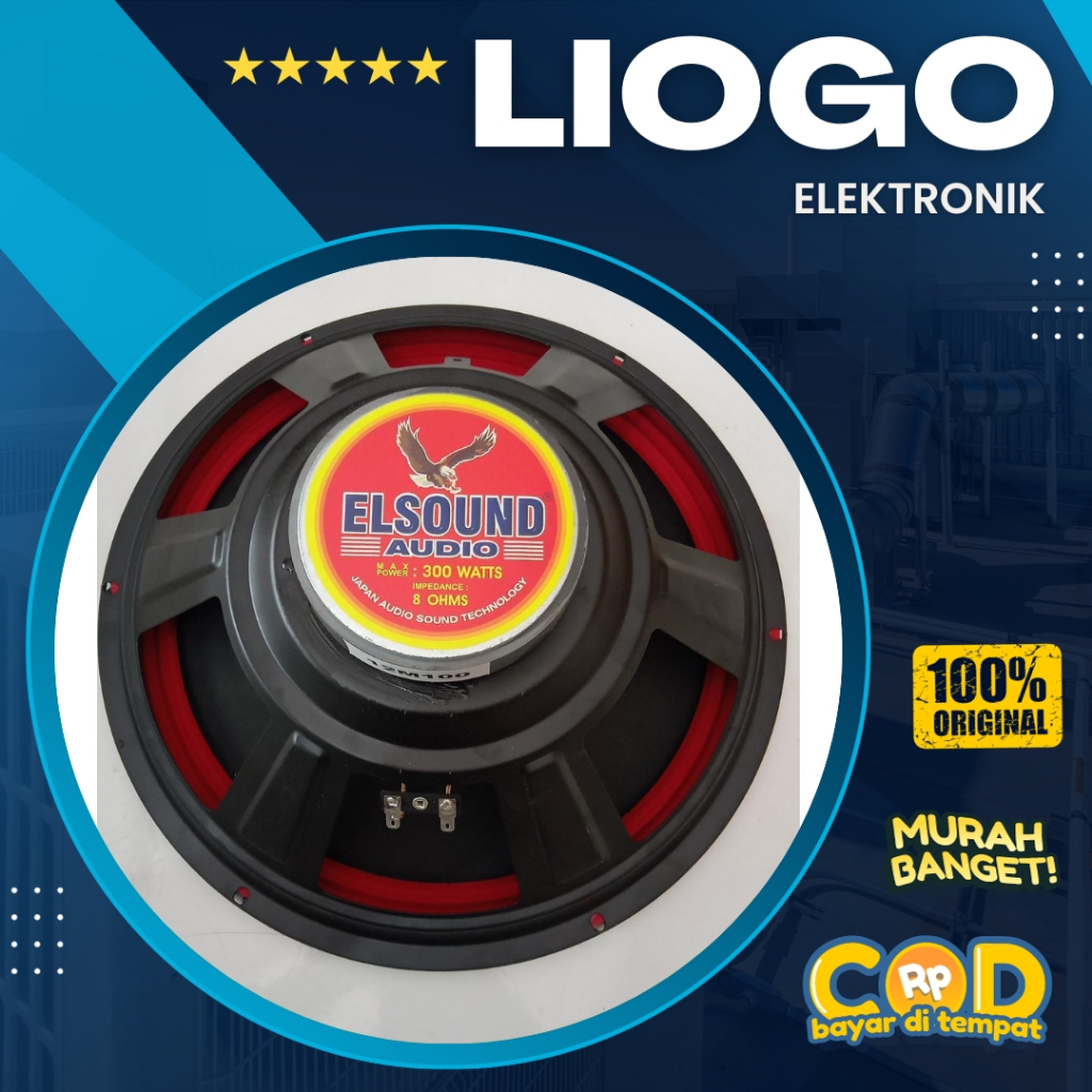 Speaker Fullrange 12 Inch Elsound 12M100 300 Wat Corong Elsound 12Inch Magnet 100 Full range