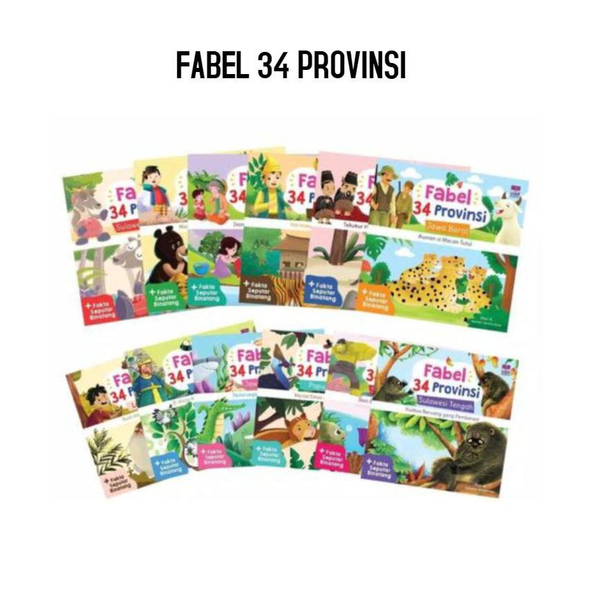 (ORIGINAL) BUKU DONGENG FABEL 34 PROVINSI