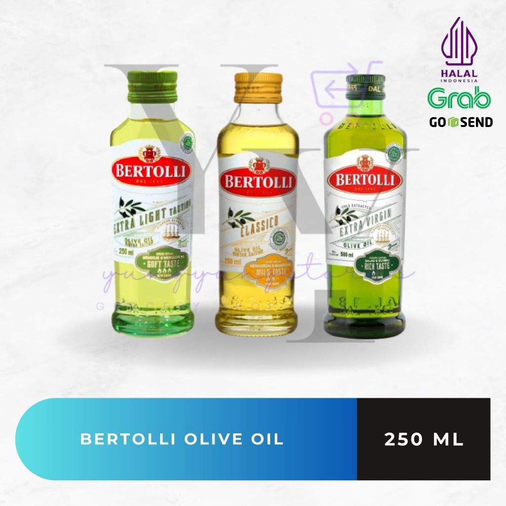 

Bertolli Extra Light / Extra Virgin / Classico Olive Oil / Minyak Zaitun 250 ml