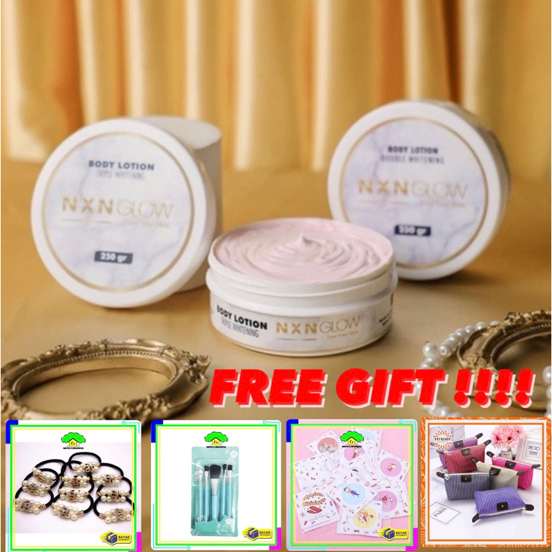 TRIPLE WHITENING NXN GLOW BY NIXIN HB BPOM BOOSTER (FREE GIFT)