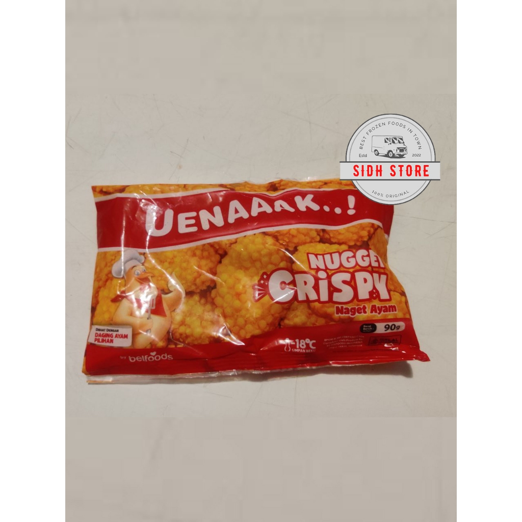 

Belfoods Uenak Nugget Crispy Naget Ayam 90 Gr