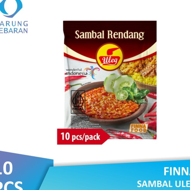 

Laris Finna Sambal Uleg Rendang Sachet 18gr (Isi 10 Pcs)