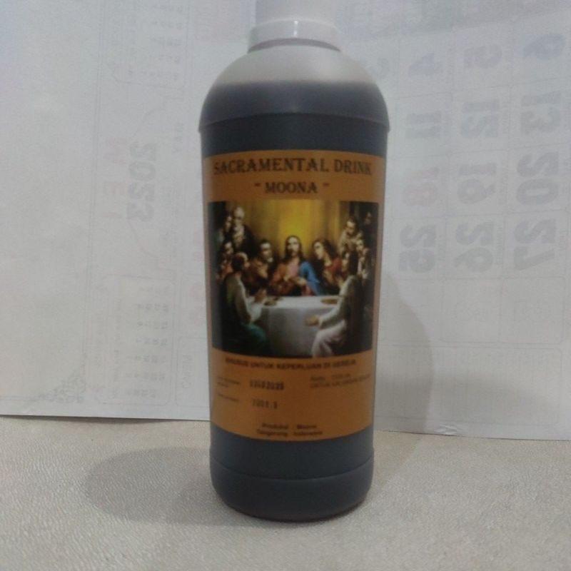

Anggur Perjamuan Kudus Merk Moona kemasan botol