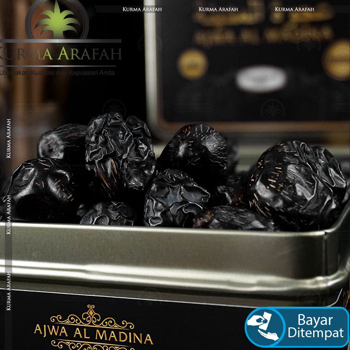 

★★★★★ Kurma Ajwa Kaleng 1kg Ajwa Al Madina Ajwa Nabi Kemasan Premium ➶⁎✶