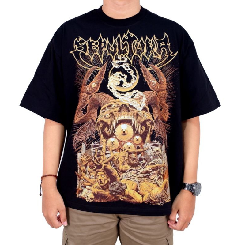 SEPULTURA ARISEN T-SHIRT BAND BOOTLEG PREMIUM OVERSIZE KAOS SEPULTURA ARISEN BIG SIZE