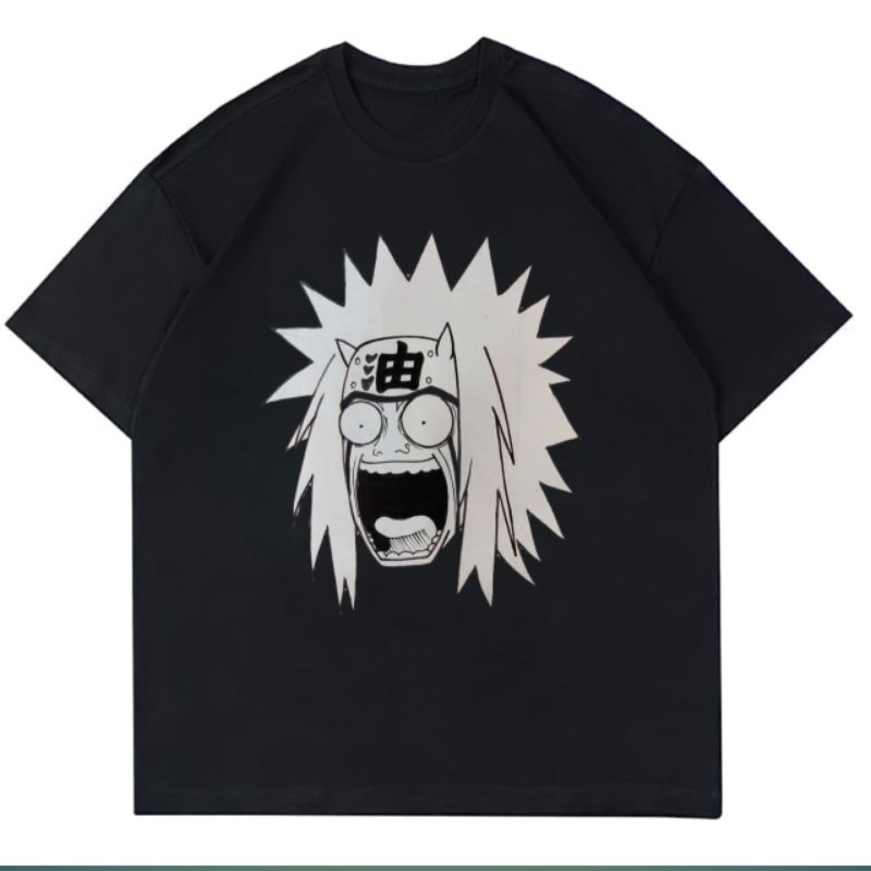 KAOS ANIME NARUTO | KAOS"JIRAIYA SENSEI" BAJU ANIME T-SHIRT VINTAGE NARUTO OVERSIZE RAP TEES PRIA WA