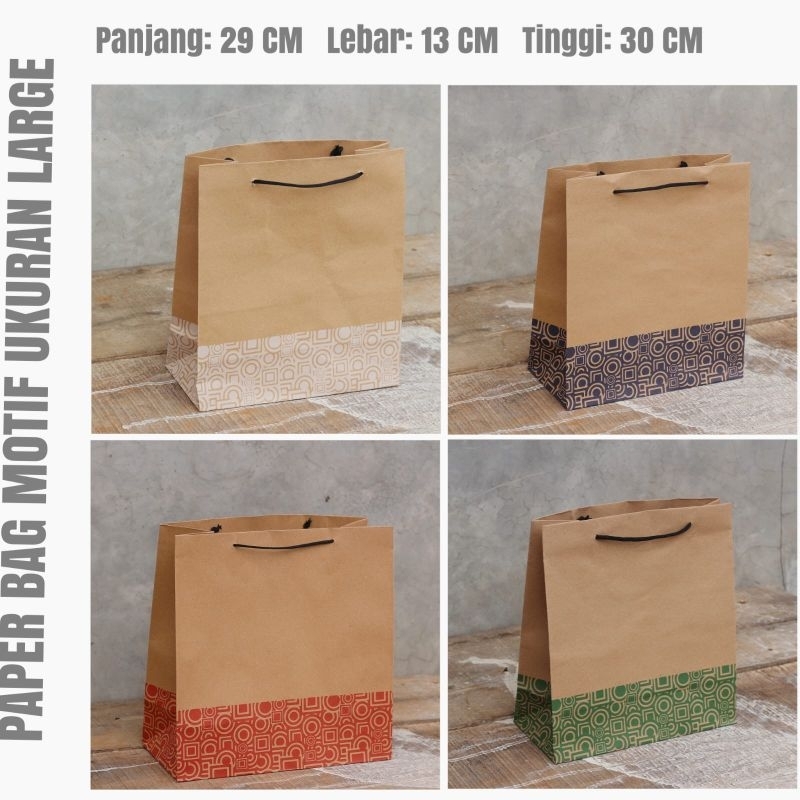 

PAPER BAG L MOTIF