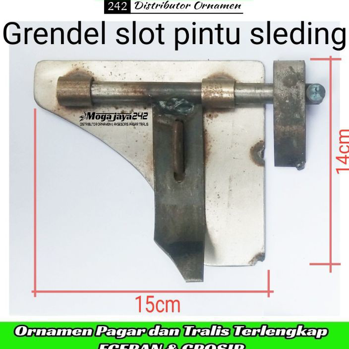 Terbaik.. slot atau grendel kunci pintu sliding pintu garasi gembok pintu gerbang.